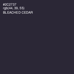 #2C2737 - Bleached Cedar Color Image